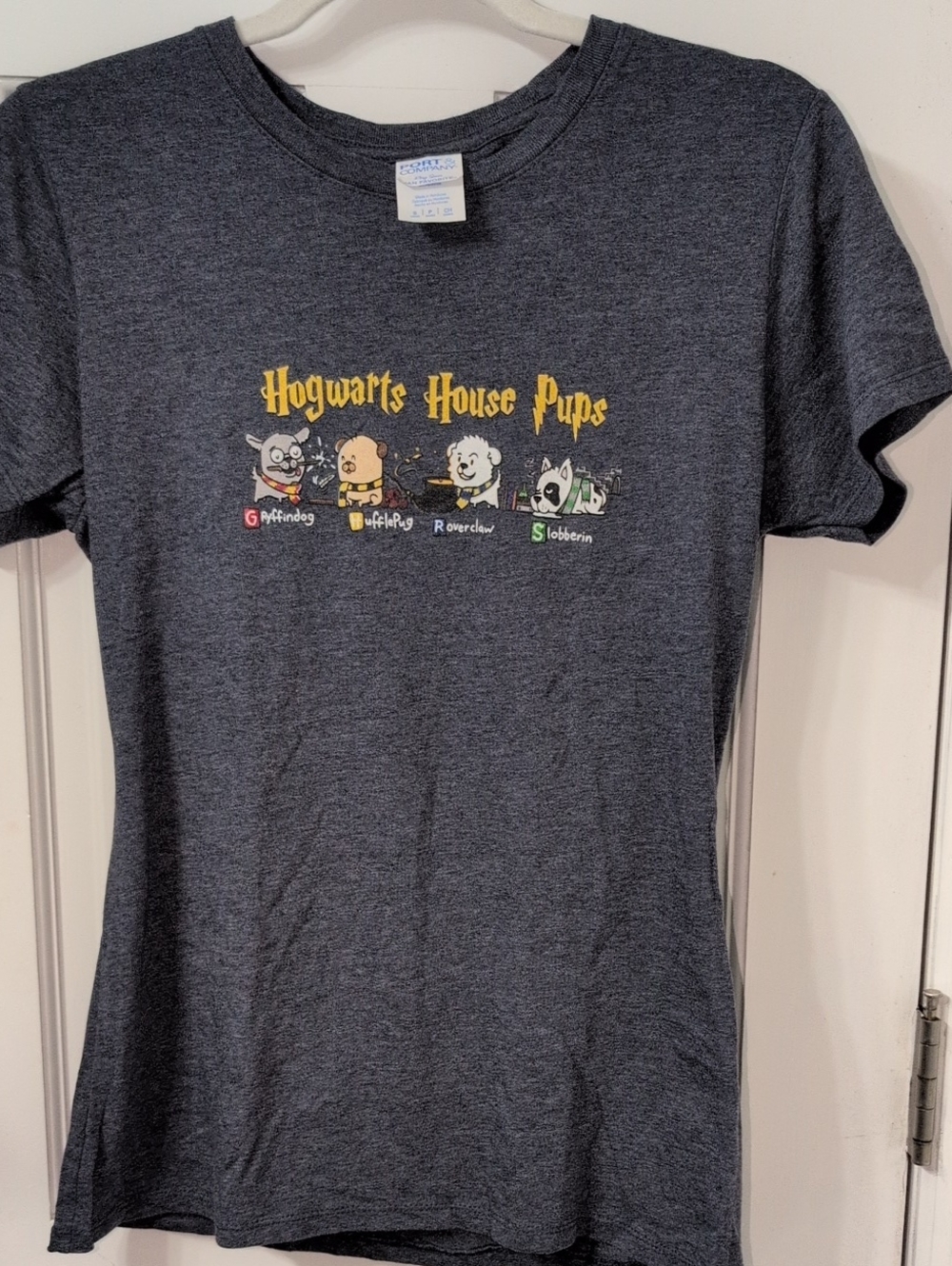 Hogwarts House Pups Women's Tee - Navy Heather-Small